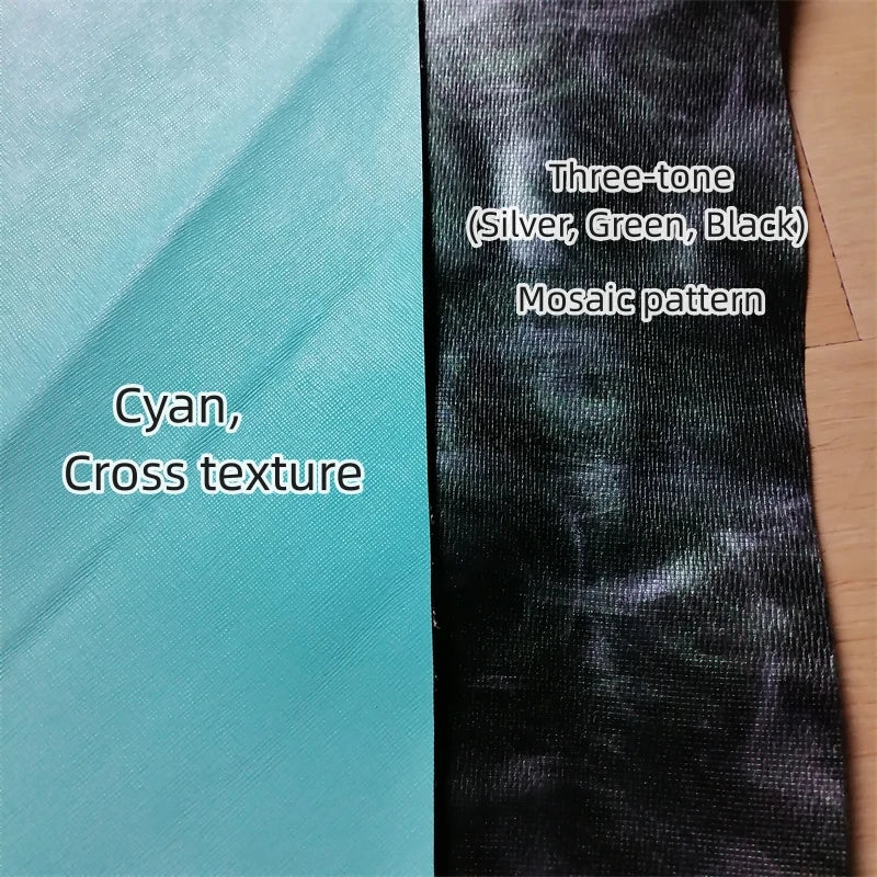 1.2mm Mosaic Embossed Top-Grain Cowhide Leather Sheet | DIY Leather Craft Sheet QXL