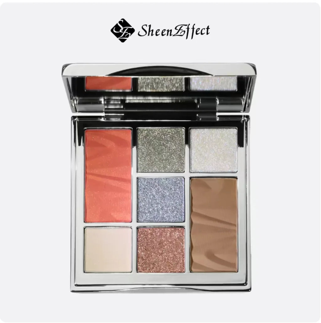 SheenEffect 7-Color Eyeshadow Palette | Matte & Shimmer Eyeshadow Palette QXL