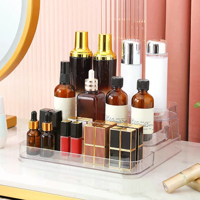 3-Tier Desktop Organizer | Perfume, Cosmetic & Spice Shelf Tiered Desktop Organizer QXL