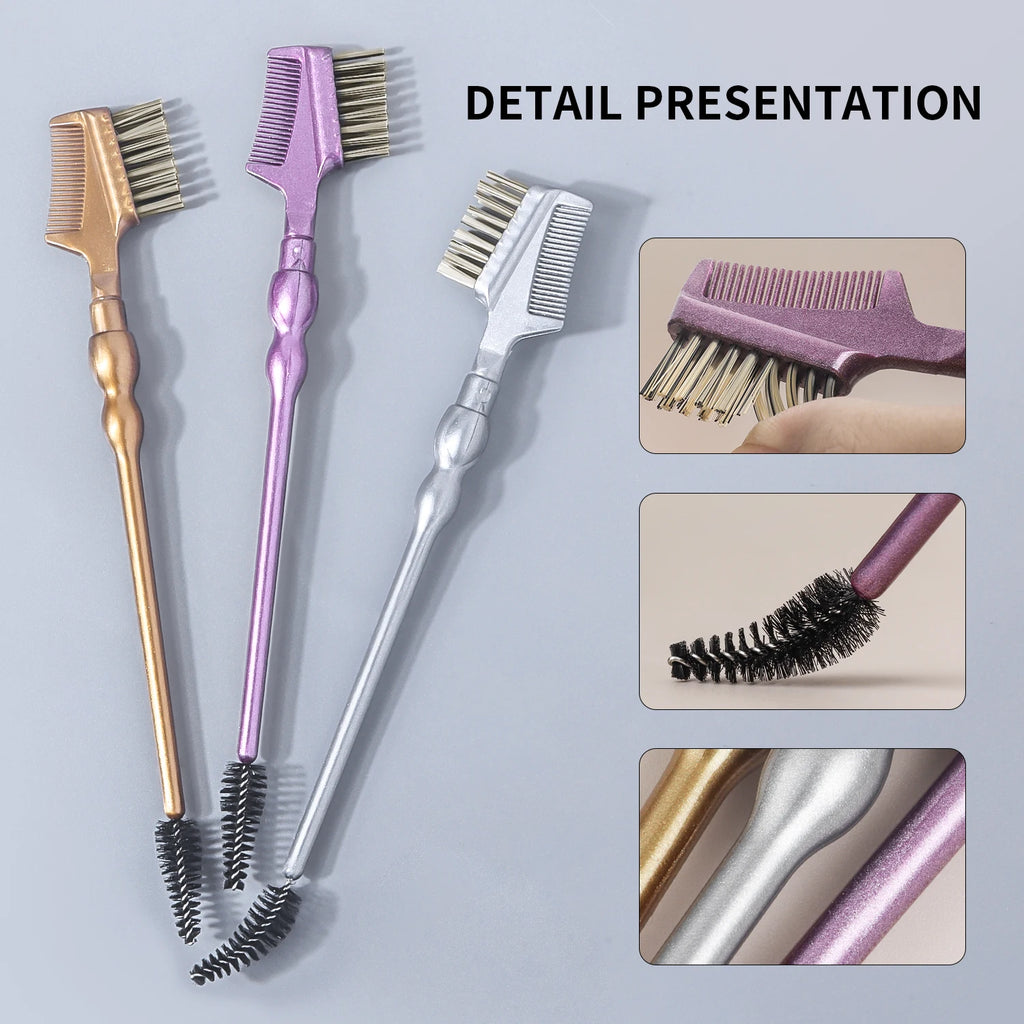 Ronshadow Double-Ended Eyebrow & Eyelash Brush Eyebrow Eyelash Brush QXL