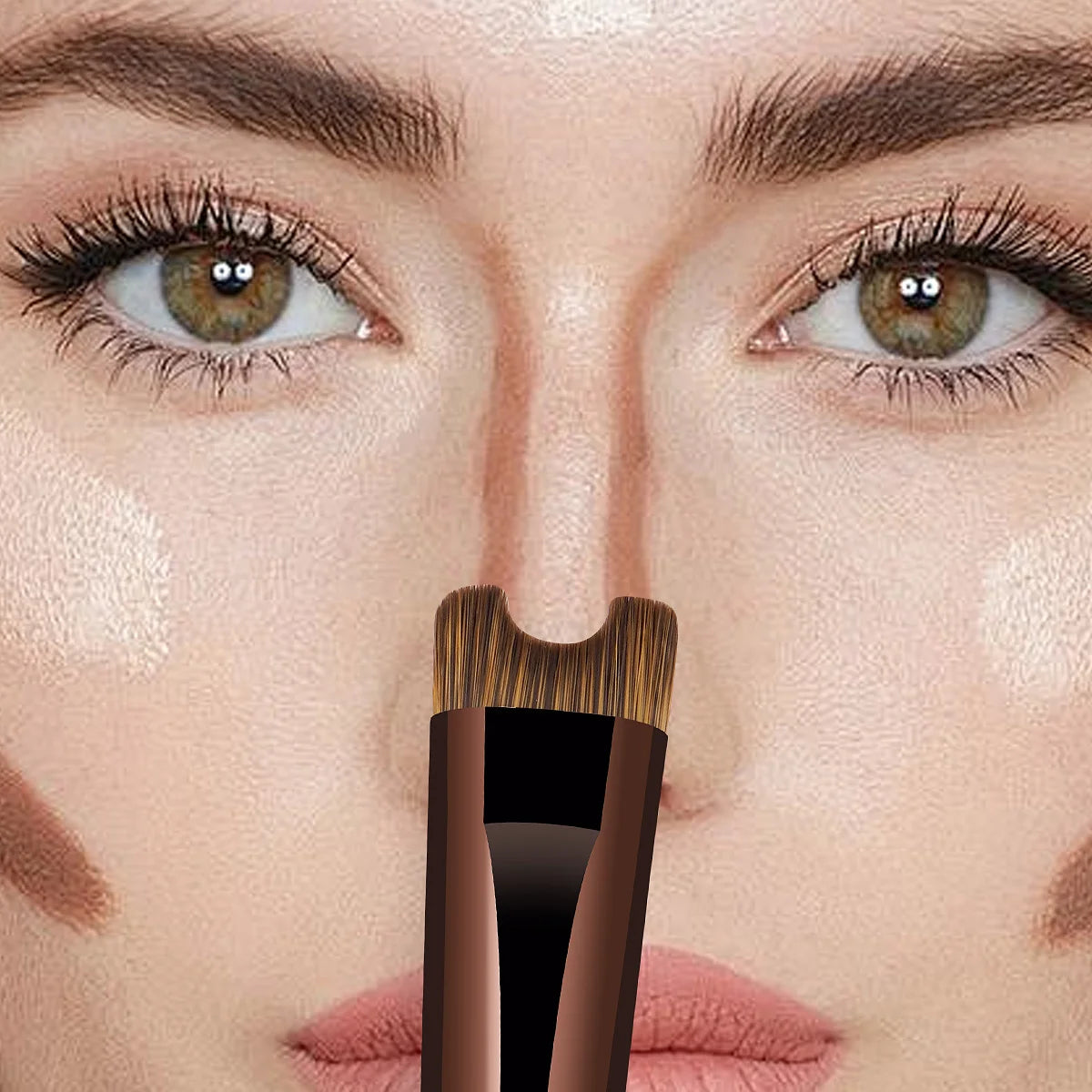 MAANGE 8-Piece Makeup Brush Set | Foundation & Contour Makeup Brush Set QXL