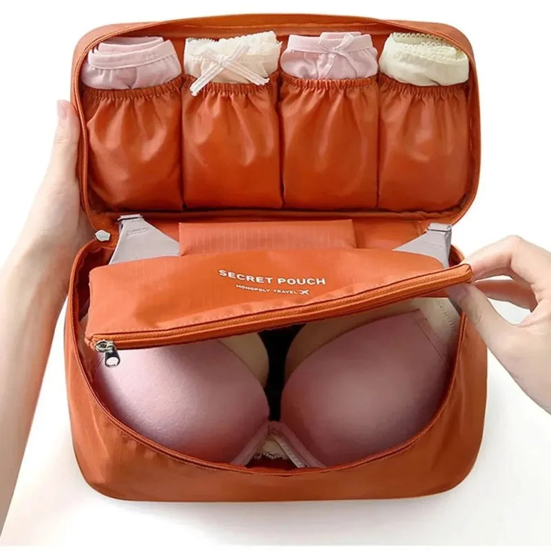 Portable Travel Underwear & Bra Organizer Bag – Oxford Travel Organizer Bag QXL