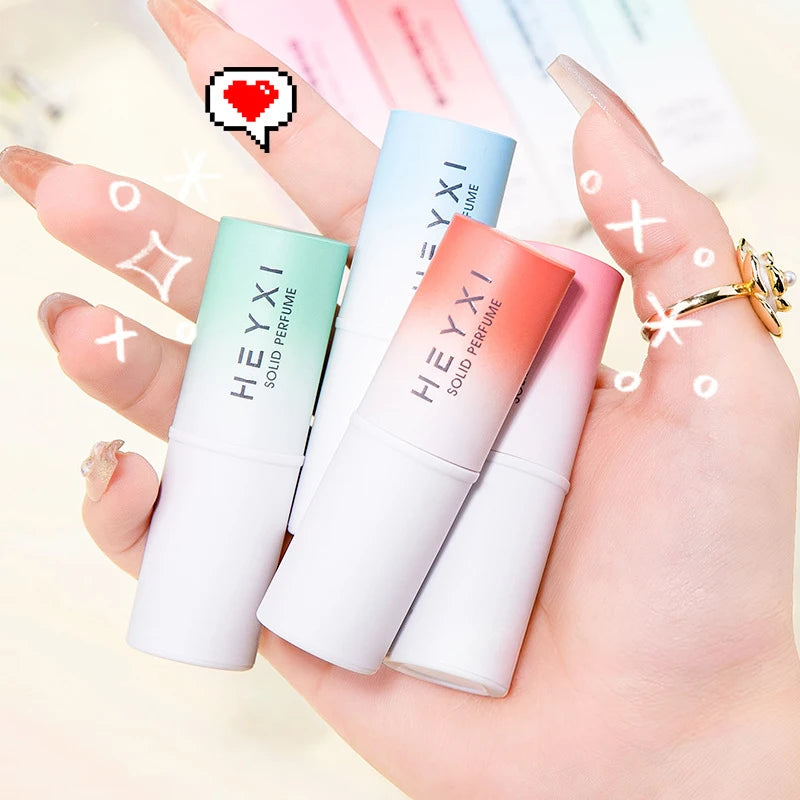 4-Pack Solid Perfume Balm Set | 4 Fresh Travel-Size Scents Solid Perfume Balm QXL