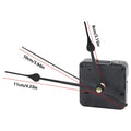 Silent Wall Clock Movement Replacement Kit – Hands & Motor Clock Movement Kit QXL Black 1pcs