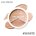JUJU Dream Tri-Color Concealer Palette – Waterproof & Full Coverage Concealer Palette QXL WHITE