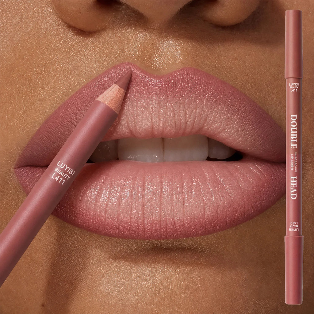 Double-Ended Matte Waterproof Lip Liner Pen | 6 Shades Lip Liner Pen QXL
