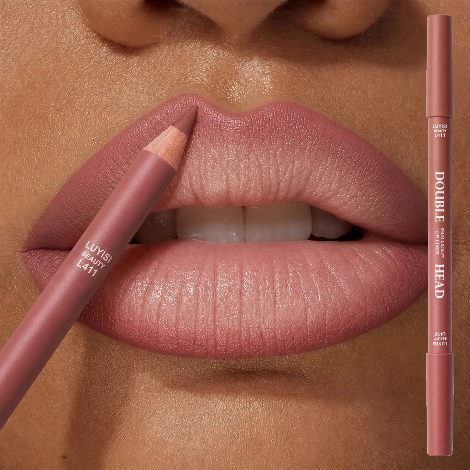 Double-Ended Matte Waterproof Lip Liner Pen | 6 Shades Lip Liner Pen QXL