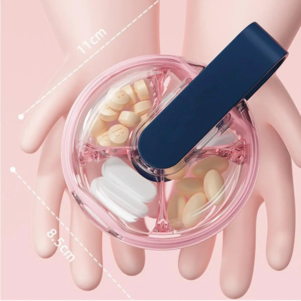 7-Day AM/PM Pill Organizer | Weekly Travel Medication Box Pill Organizer QXL