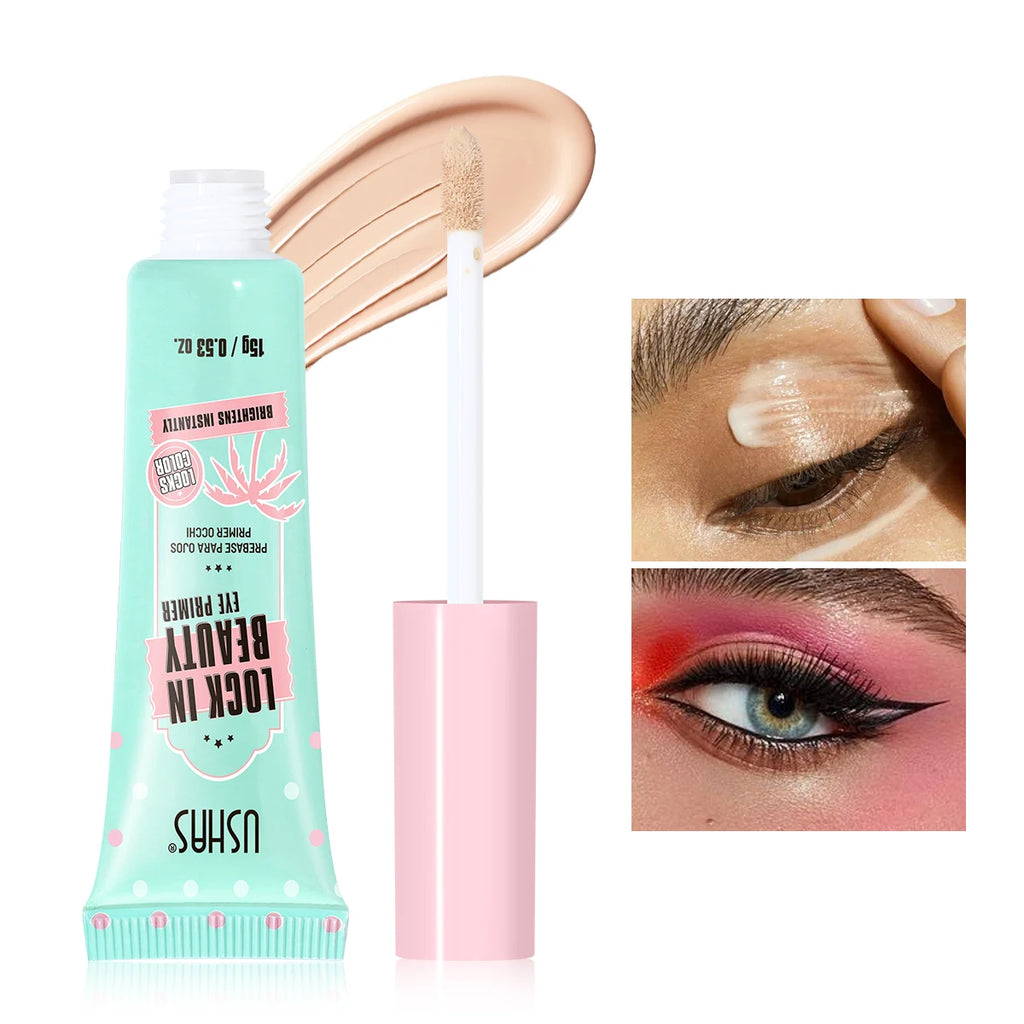 USHAS Eyeshadow Primer – Long-Lasting Smudge-Proof Eye Base Eyeshadow Primer QXL 01