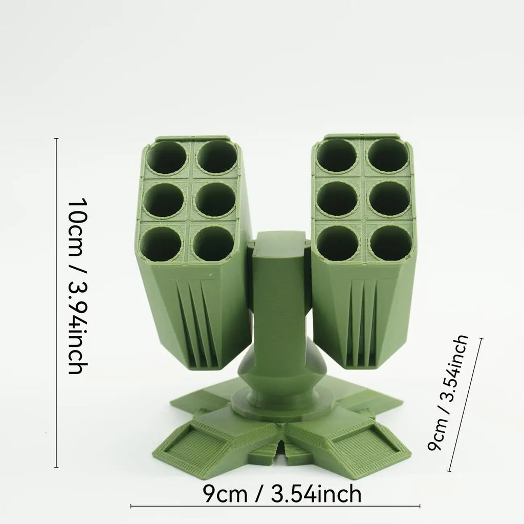 Anti-Aircraft Gun Pen Holder – Holds 12 Pens | Military Desk Decor Novelty Pen Holder QXL