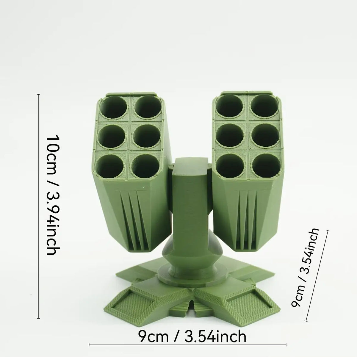 Anti-Aircraft Gun Pen Holder – Holds 12 Pens | Military Desk Decor Novelty Pen Holder QXL