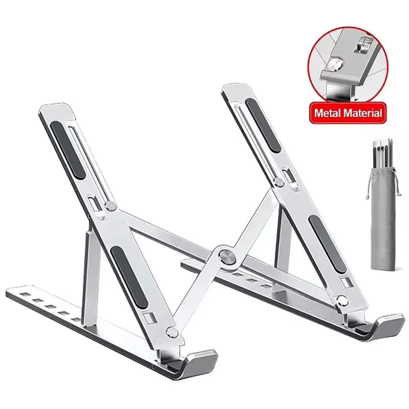 Aluminum Foldable Laptop Stand | Adjustable Portable Holder Laptop Stand QXL