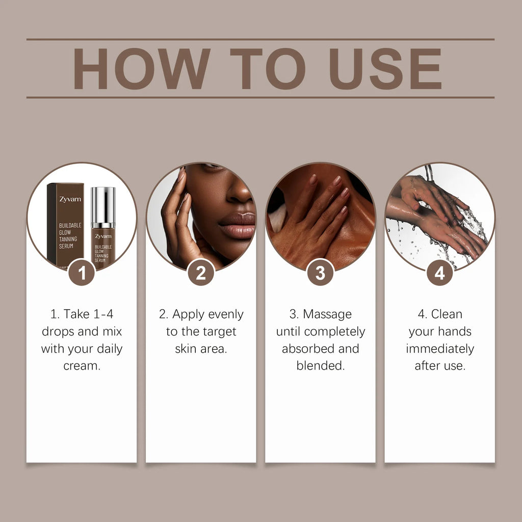 Hoygi Self Tanning Serum | Buildable Bronze Glow 50ml Self Tanning Serum QXL