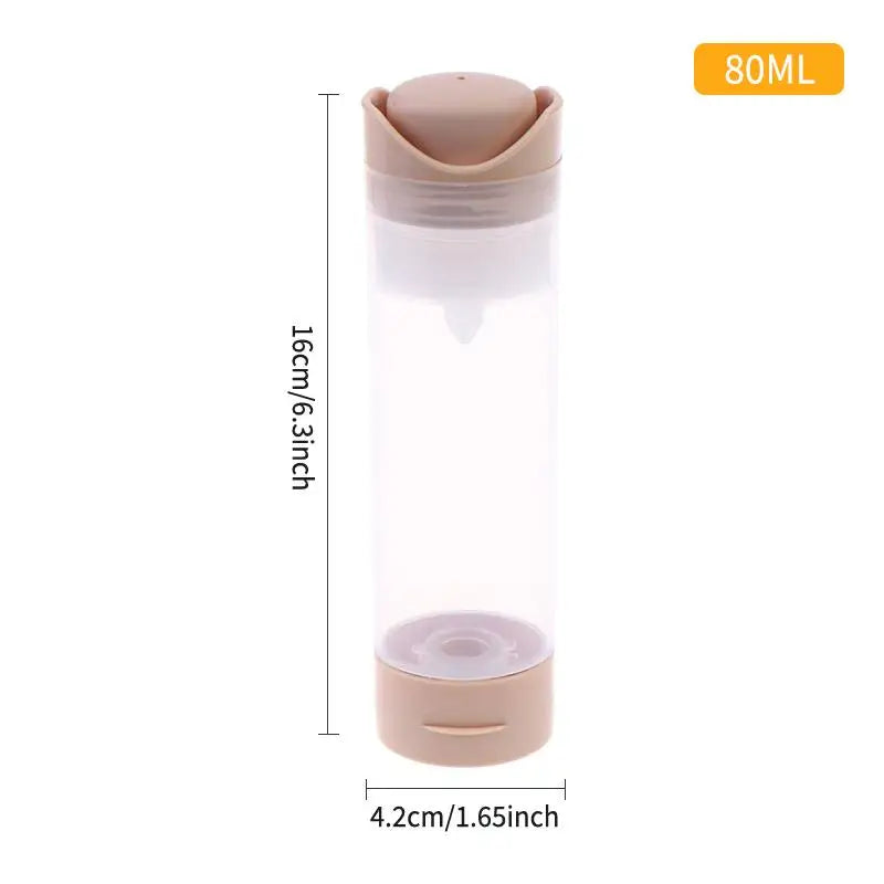 50/80ml Airless Vacuum Press Dropper Bottle | PP Cosmetic Container Airless Pump Bottle QXL 80ml