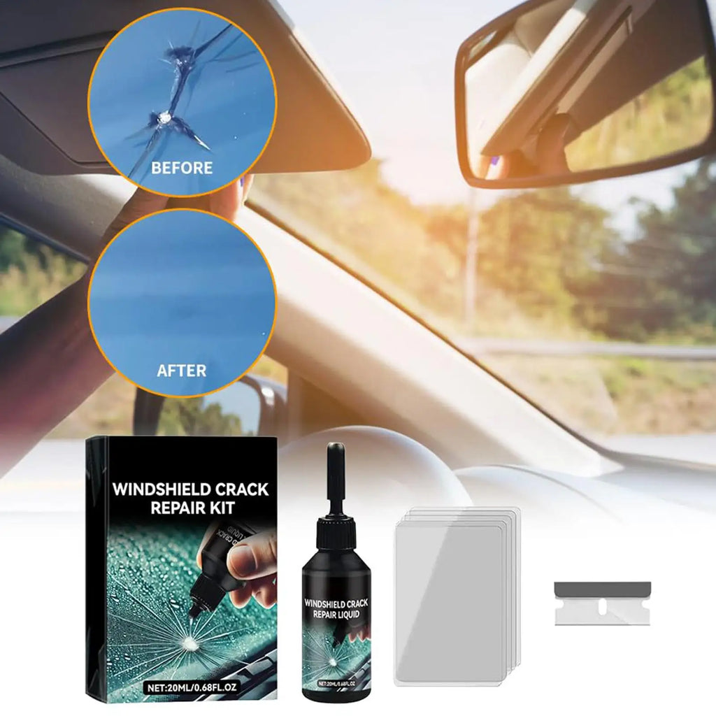 Professional Windshield Repair Kit – Chip & Crack Fix Tool Windshield Repair Kit QXL