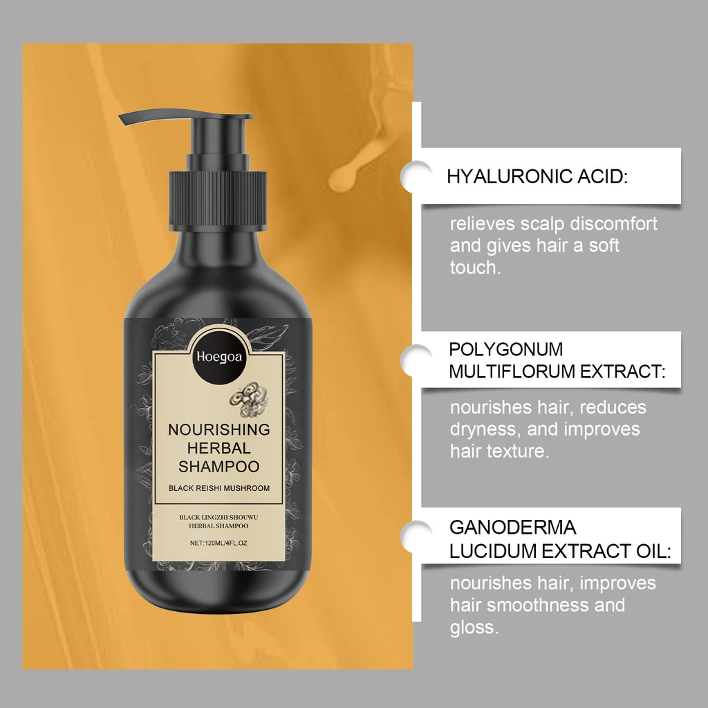 HOEGOA Herbal Hair Growth Nourishing Shampoo 120ml Hair Growth Shampoo QXL