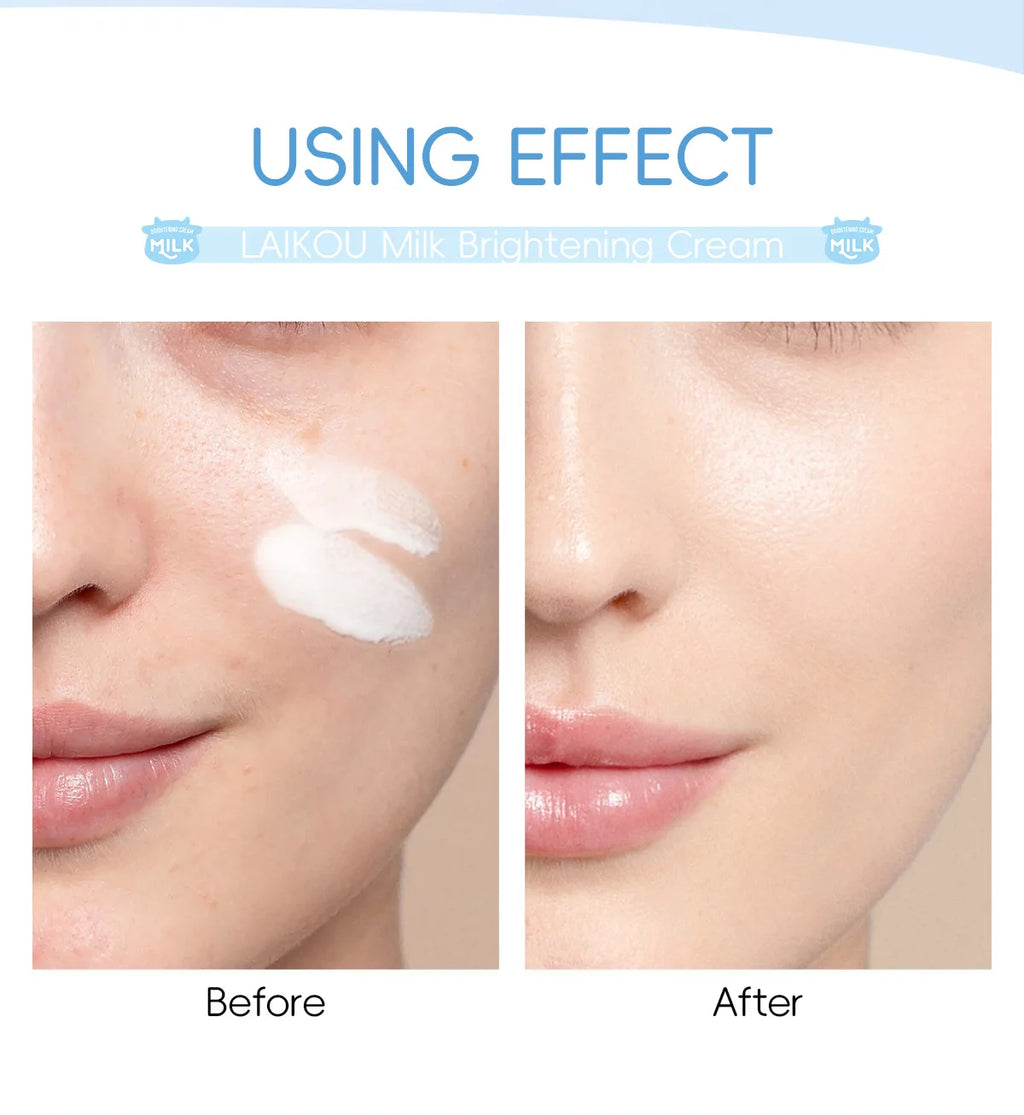 LAIKOU Milk Brightening Face Cream | Niacinamide & Pearl 55g Brightening Face Cream QXL
