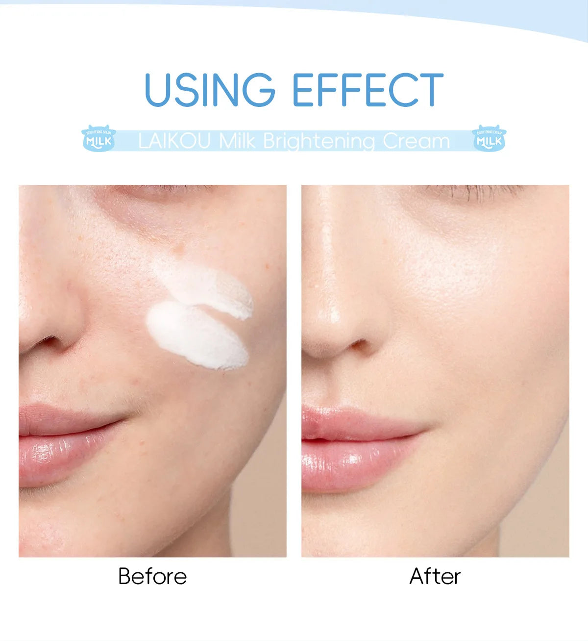 LAIKOU Milk Brightening Face Cream | Niacinamide & Pearl 55g Brightening Face Cream QXL