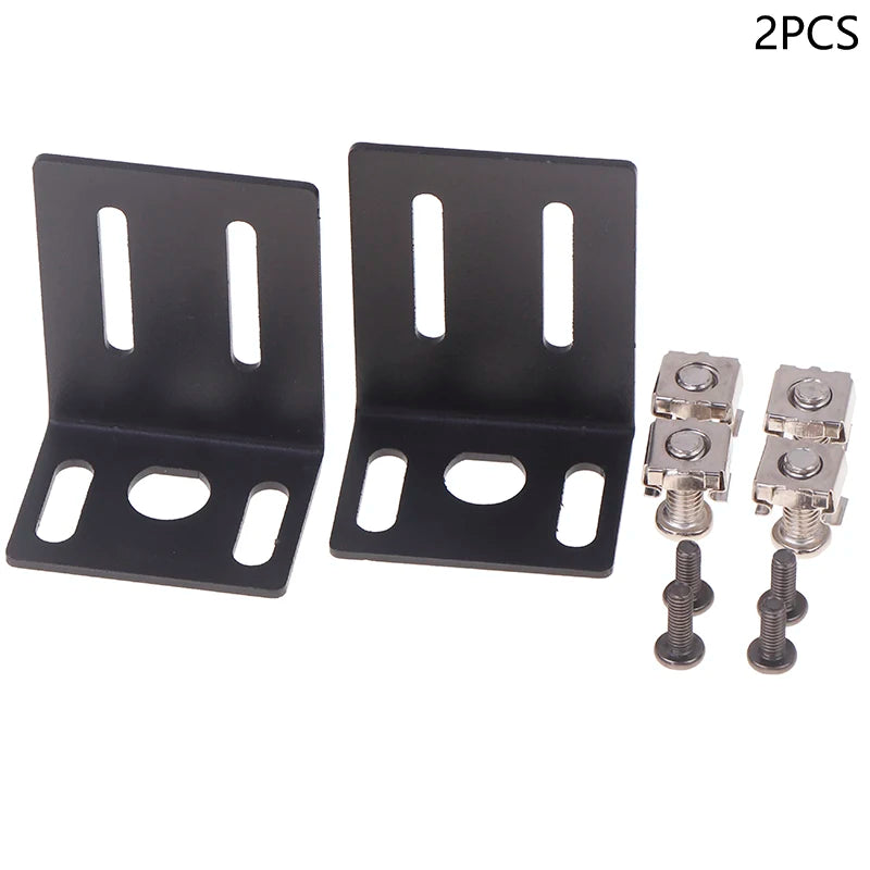 1U Rack Mount Ears with Screw Caps | Metal Mounting Brackets Rack Mount Brackets QXL