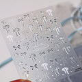 5D Lace Floral Nail Art Stickers | Vintage Embroidery Decals Nail Art Stickers QXL M1492