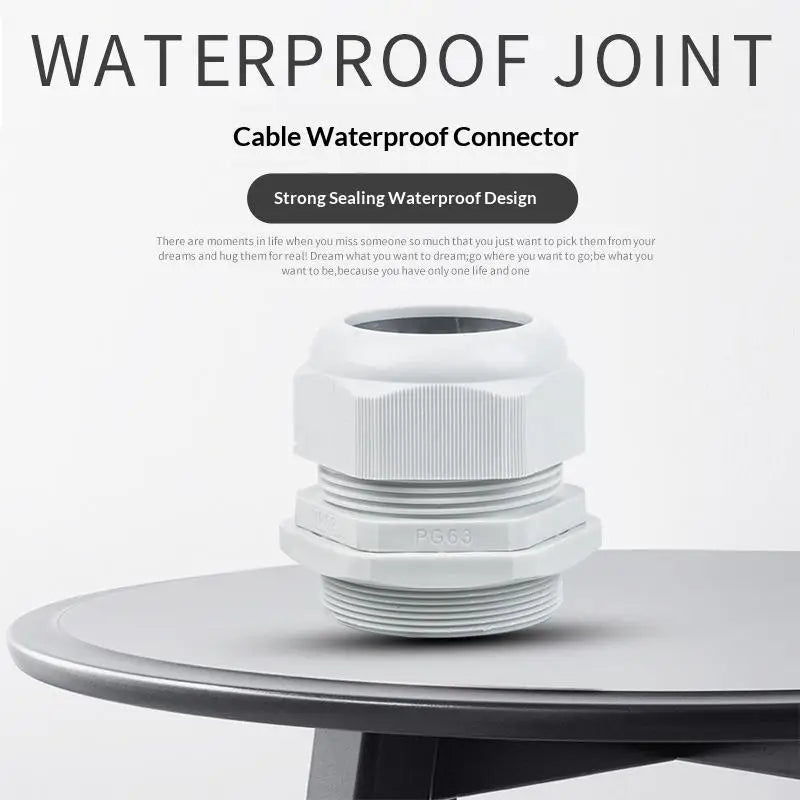 10-Pack Waterproof Cable Glands PG7 PG9 Nylon Connectors Cable Gland Set QXL