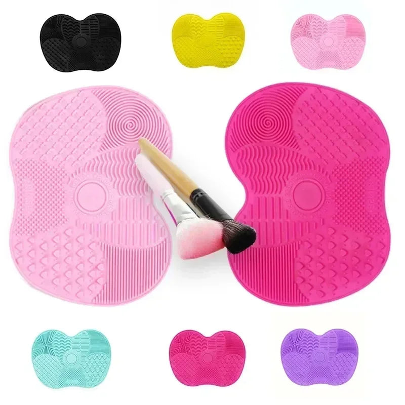 Silicone Makeup Brush Cleaning Mat & Scrubber Pad Brush Cleaning Mat QXL
