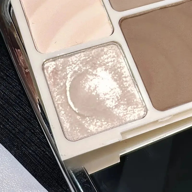 4-in-1 Highlight & Contour Powder Palette with Mirror Contour & Highlight Palette QXL