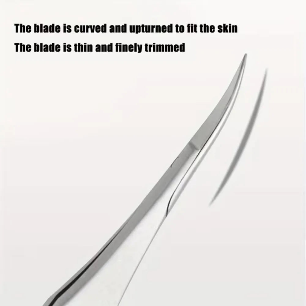 Stainless Steel Cuticle Scissors & Nail Nipper | Manicure Tool Cuticle Scissors QXL