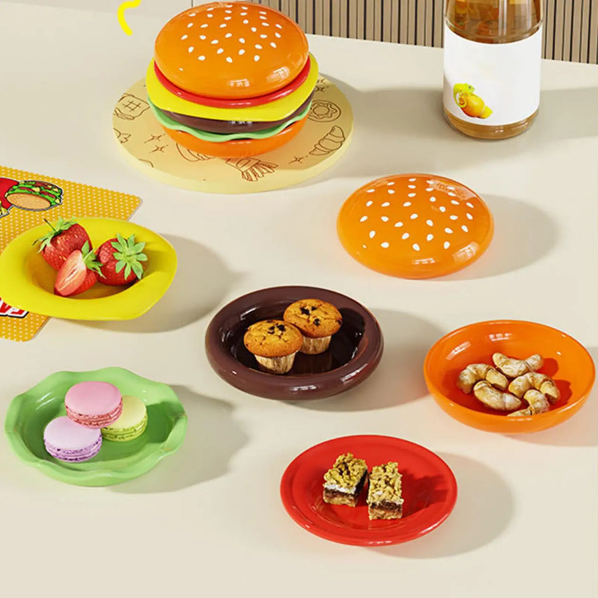 6-Piece Stackable Dip Bowls | Condiment & Sauce Dish Set Condiment Dip Bowls QXL