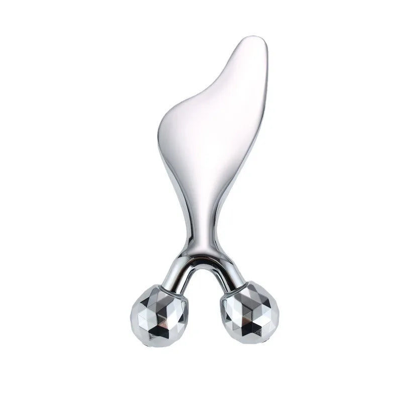 AVZER Metal Face Roller | Eye Massage & Contouring Tool Metal Face Roller QXL