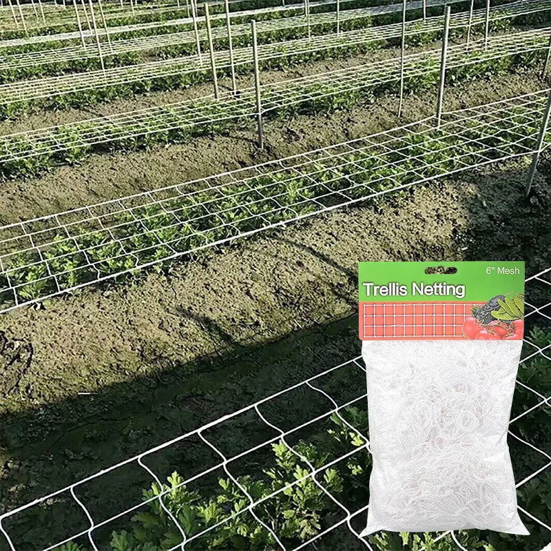 Heavy-Duty Polyester Plant Trellis Net | Vine Climbing Support Garden Trellis Netting QXL