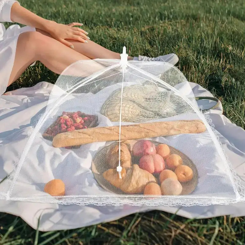 Foldable Mesh Food Tent | Portable Insect Cover for Outdoor Use Mesh Food Tent QXL 1pc