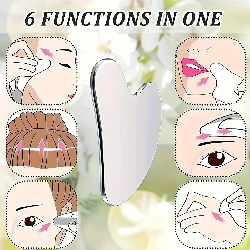 3-Piece Facial Tool Set – Ice Tray, Gua Sha & Face Brush Facial Skin Care Set QXL