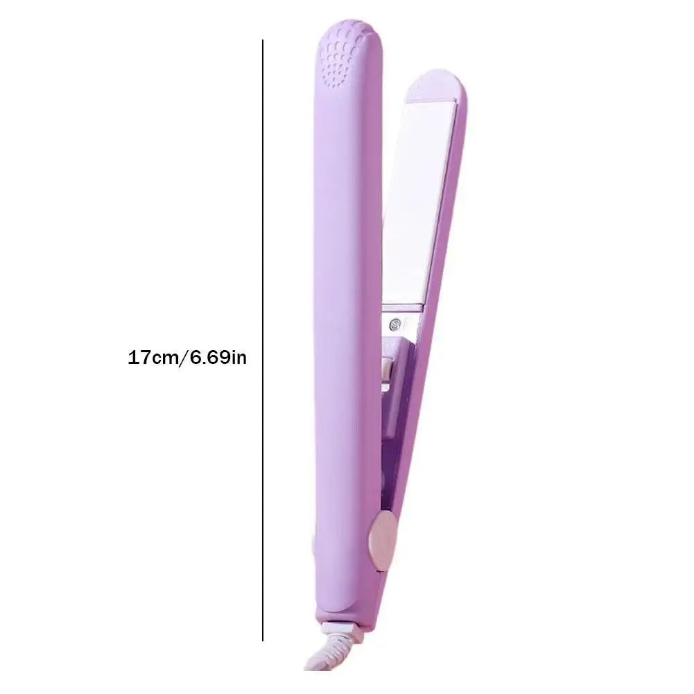 Mini 2-in-1 Hair Straightener & Curler | Portable Bangs Clip Mini Hair Straightener QXL