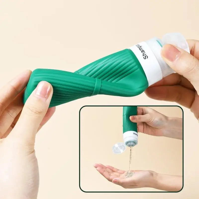 4-Pack Refillable Travel Bottles – Leak-Proof Squeeze Set Travel Bottle Set QXL