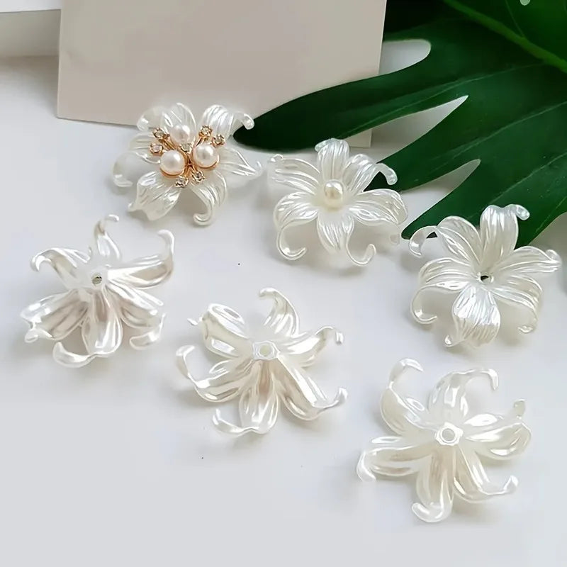 Iris Flower Plastic Beads | DIY Jewelry Making Supplies DIY Craft Beads QXL
