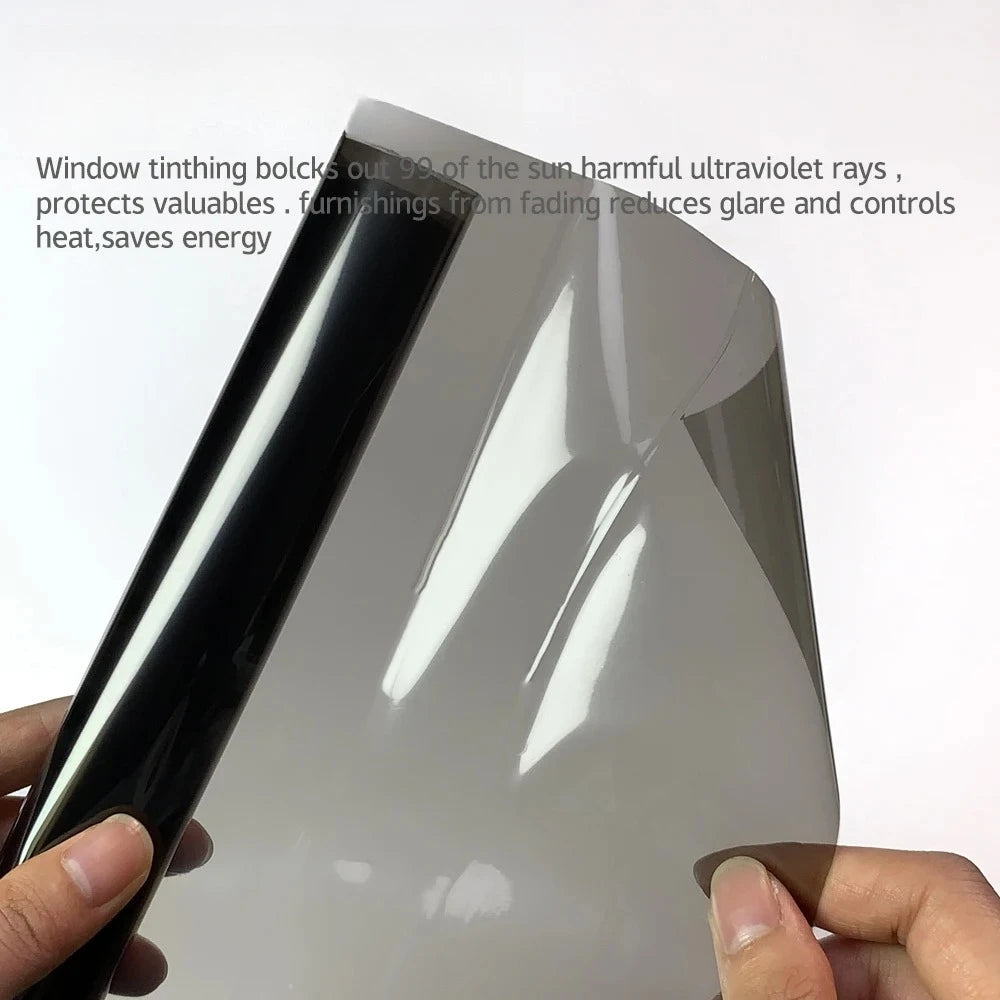 Black Car Window Tint Film 50x300cm | 1%–70% VLT UV Block Window Tint Film QXL