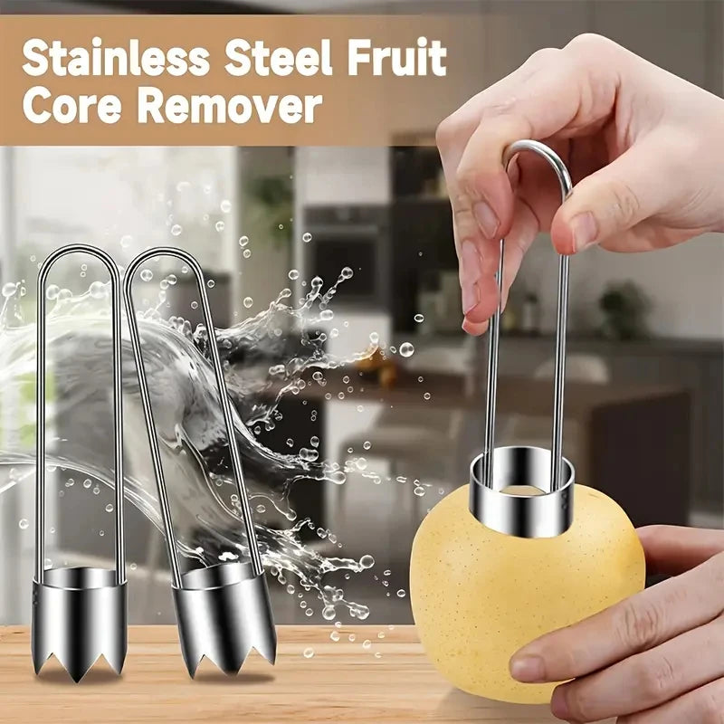 Stainless Steel Fruit & Vegetable Corer – Apple, Pepper, Tomato Fruit Vegetable Corer QXL