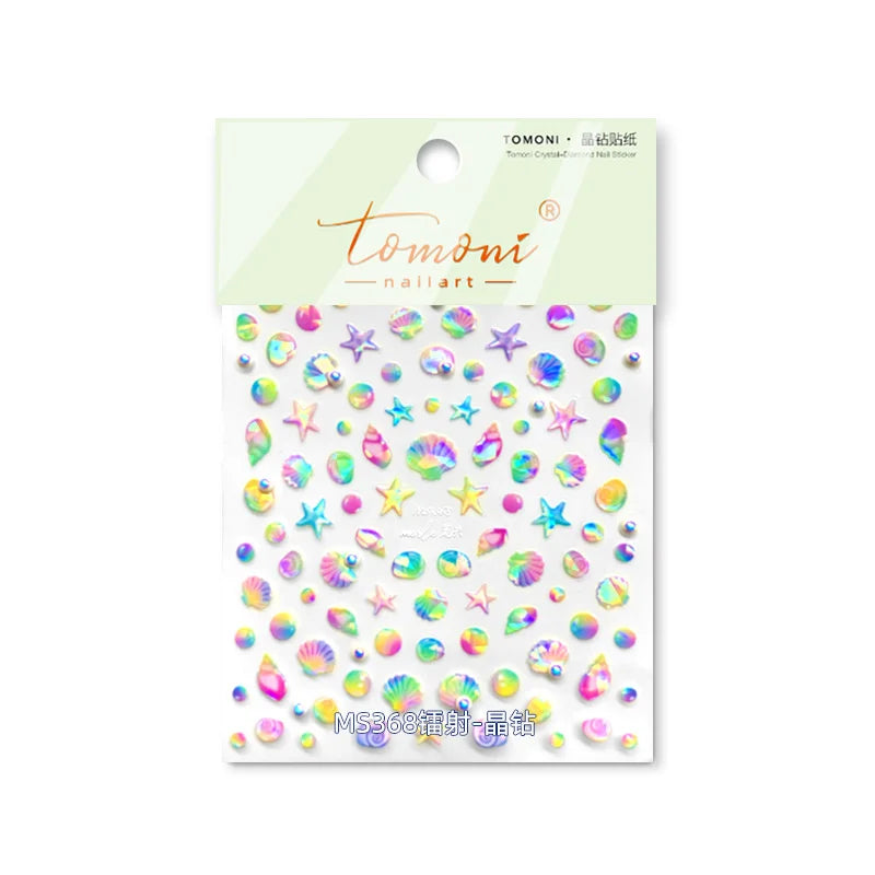 5D Chinese Style Nail Stickers – Panda, Floral & Fruit Art Nail Art Stickers QXL MS-368 Laser