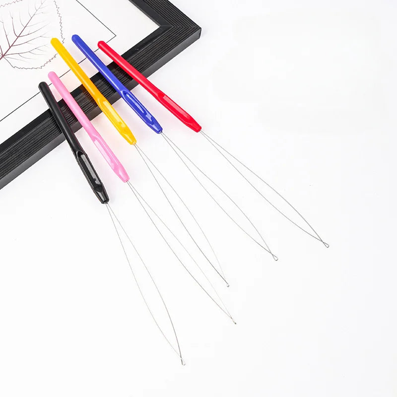 Bead Threading Tool Set – Needle Threaders, Crochet Hook & Lead Beading Tool Set QXL 5pcs