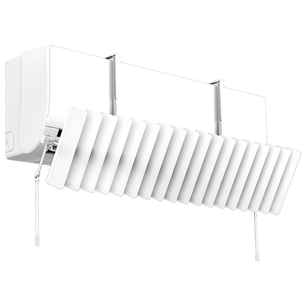 Adjustable AC Wind Deflector | Wall-Mount Air Louver Guide AC Wind Deflector QXL WHITE