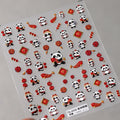 5D Panda Peony Butterfly Nail Art Stickers | Kawaii Decals