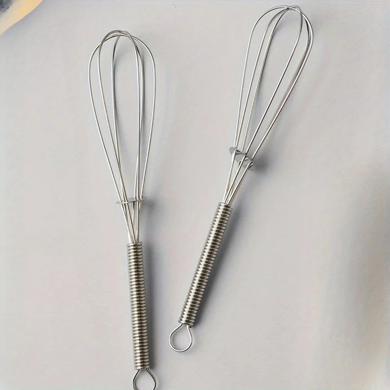 Stainless Steel Whisk | Egg Beater & Baking Mixer Tool Kitchen Whisk QXL 2pcs