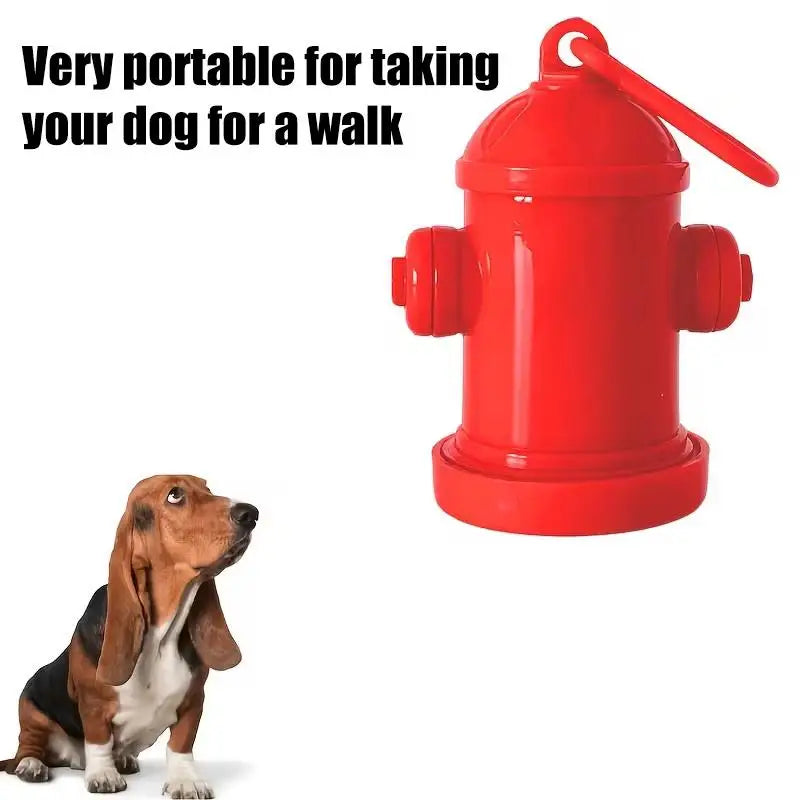 Fire Hydrant Dog Poop Bag Dispenser | Leash Clip Holder Pet Waste Bag Dispenser QXL
