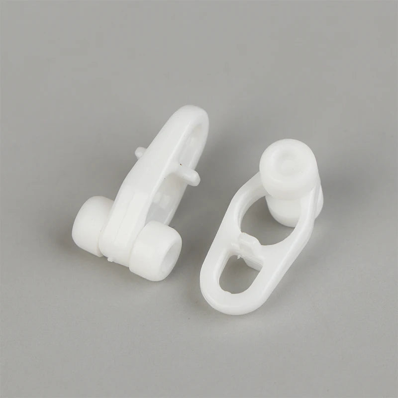 50-Pack Curtain Rail Sliding Wheel Hooks | Universal Track Sliders Curtain Track Hooks QXL