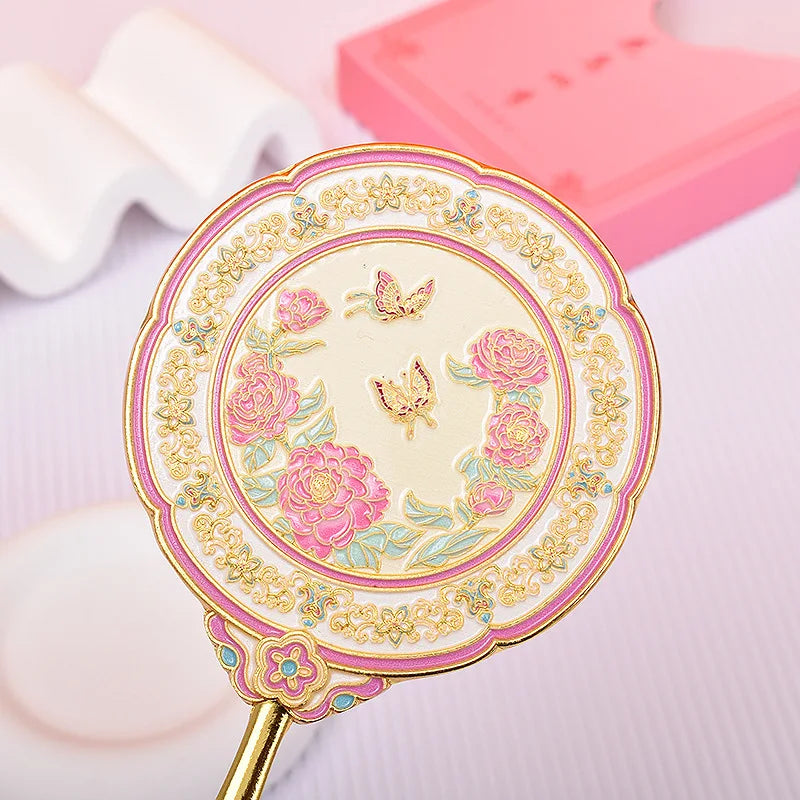 Floral Handheld Mirror in Gift Box | Metal Makeup Mirror Handheld Makeup Mirror QXL