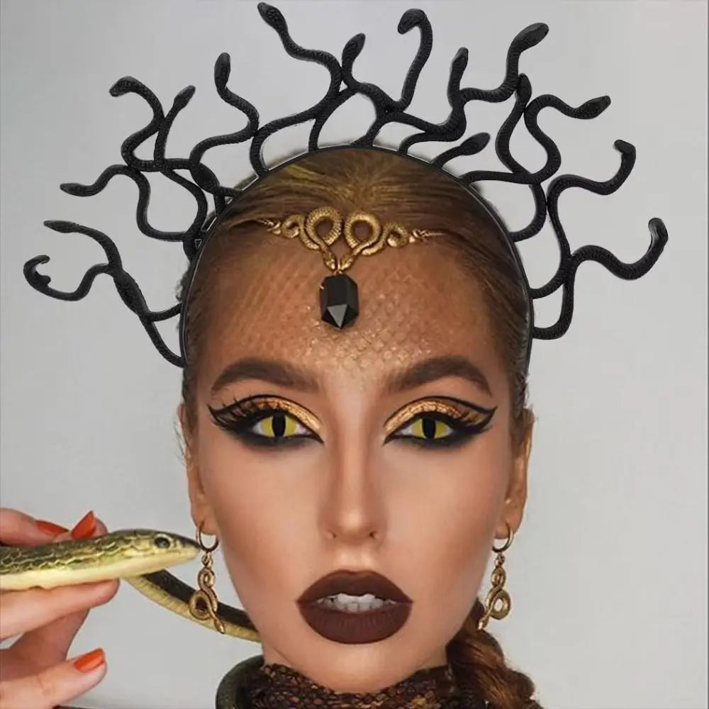 Medusa Snake Headband | Halloween Cosplay Hair Hoop Costume Headband QXL