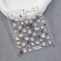 5D Kawaii Smile Nail Art Stickers | Self-Adhesive Decals