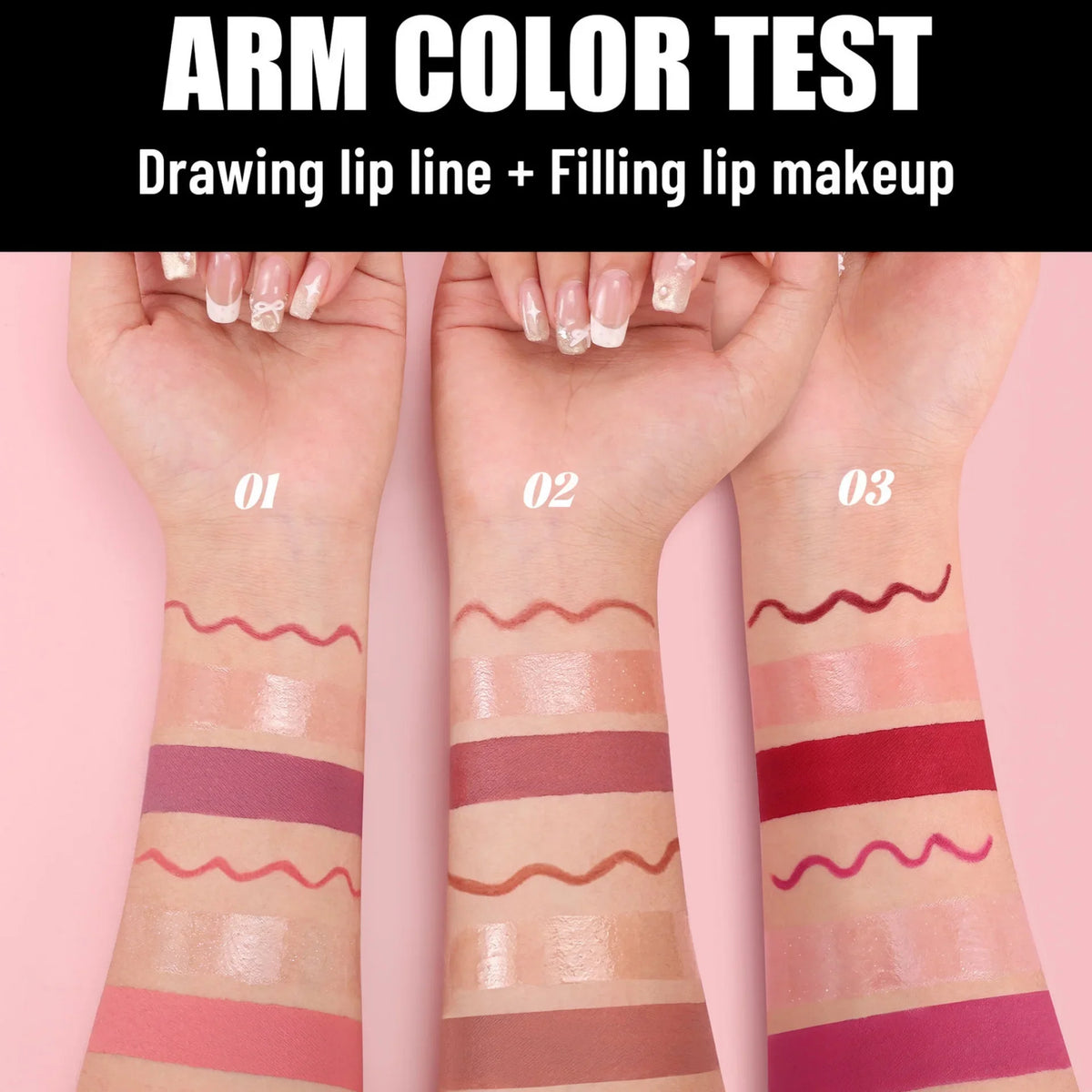 Handaiyan 6-Pc Lip Liner, Matte Lipstick & Plumper Gift Set Lip Makeup Set QXL