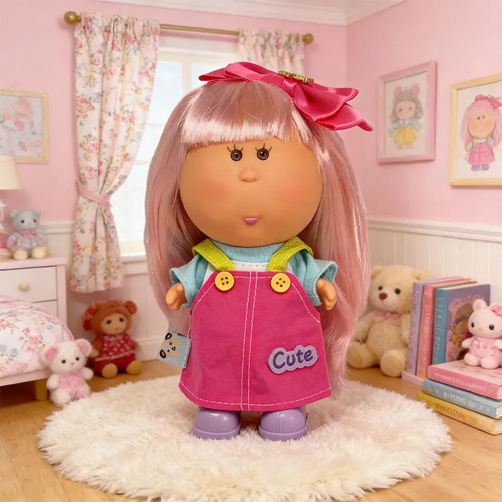 Spanish Potato Doll Mia 18cm Vinyl Plush Body Gift Toy Collectible Plush Doll QXL
